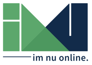 Logo von imnu online mit Text